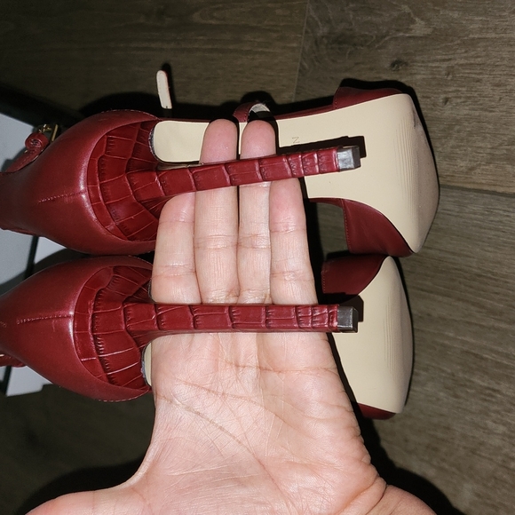 Nine West Red Heels - Picture 5 of 6